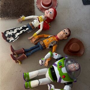 3 Toy Story Large Interactive Talking Buzz, Woody, and Jessie